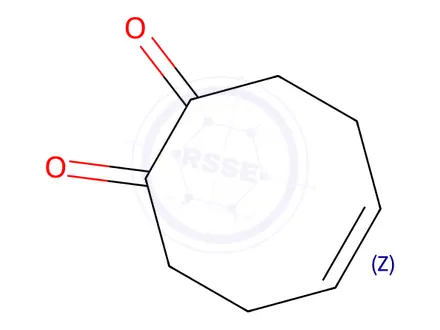Chemical structure of 5-Cyclooctene-1,2-dione