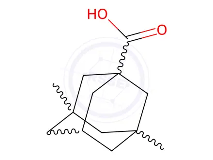 Chemical structure of 3,5-Dimethyladamantane-1-carboxylic Acid