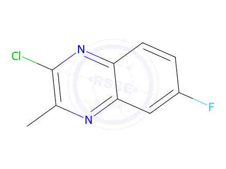 Chemical structure of 2-Chloro-6-fluoro-3-methylquinoxaline