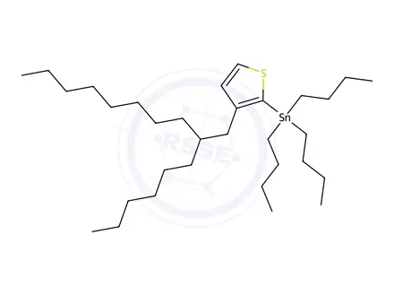 Chemical structure of Stannane, tributyl[3-(2-hexyldecyl)-2-thienyl]-