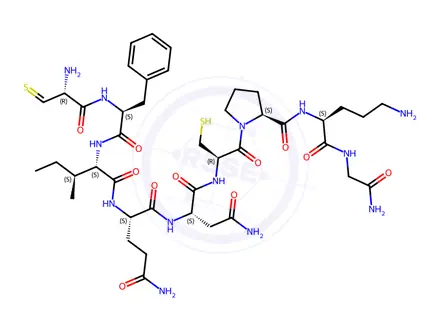 Chemical structure of (Phe2,Orn8)-Oxytocin