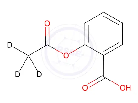 Chemical structure of Acetylsalicylic acid d3 (Aspirin (Acetoxy-d3)