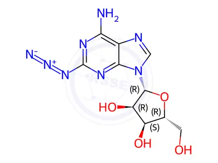 Chemical structure of 2-Azido-adenosine