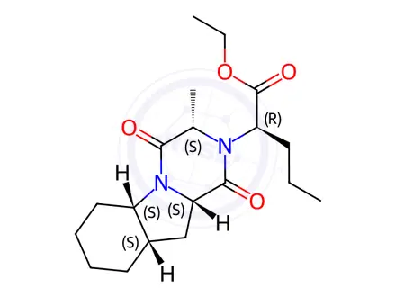 Chemical structure of R-Perindopril Diketopiperazine