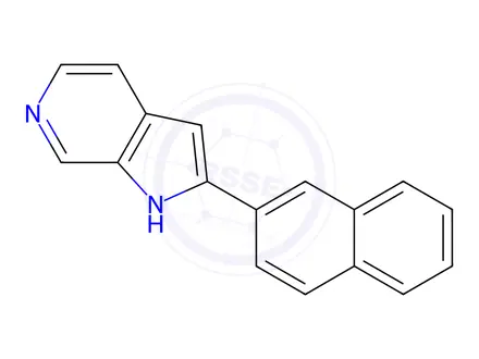 Chemical structure of 2-NAPHTHALEN-2-YL-1H-PYRROLO[2,3-C]PYRIDINE