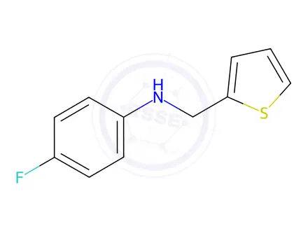 Chemical structure of 4-Fluoro-N-(thiophen-2-ylmethyl)aniline