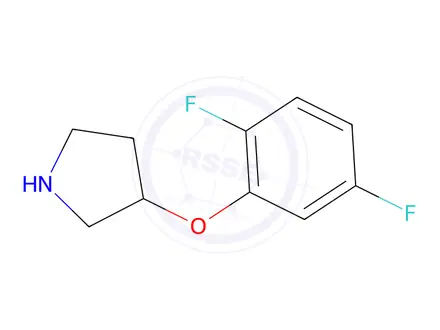 Chemical structure of 3-(2,5-Difluorophenoxy)pyrrolidine