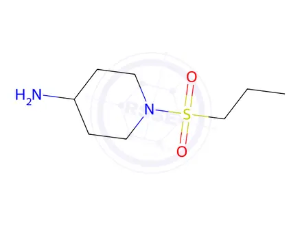 Chemical structure of 1-(propane-1-sulfonyl)piperidin-4-amine
