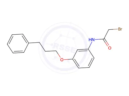 Chemical structure of 2-Bromo-N-[3-(3-phenylpropoxy)phenyl]acetamide