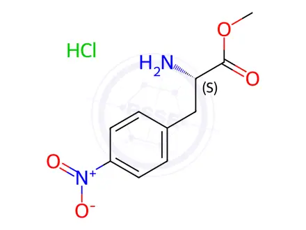 Chemical structure of L-4-Nitrophenylalanine methyl ester hydrochloride