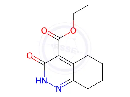 Chemical structure of 3-oxo-2,3,5,6,7,8-hexahydro-cinnoline-4-carboxylic acid ethyl ester