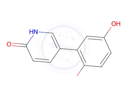 Chemical structure of 5-(2,5-Dihydroxyphenyl)pyridin-2(1H)-one