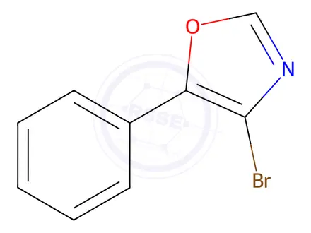 Chemical structure of 4-Bromo-5-phenyloxazole