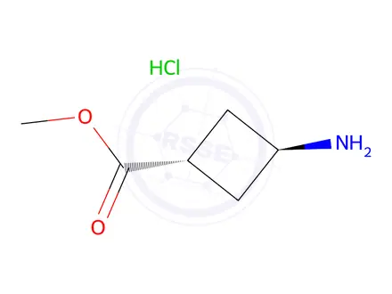 Chemical structure of methyl trans-3-aminocyclobutanecarboxylate;hydrochloride