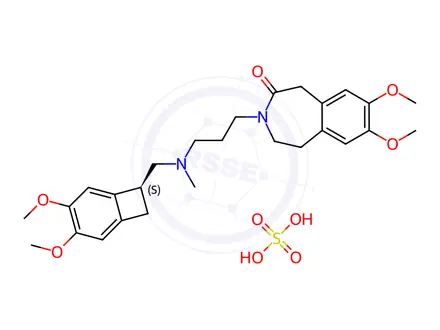Chemical structure of Ivabradine Sulfate