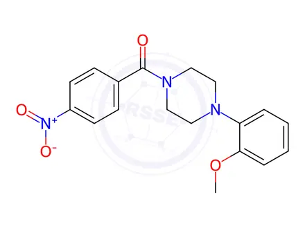Chemical structure of (4-(2-Methoxyphenyl)piperazin-1-yl)(4-nitrophenyl)methanone