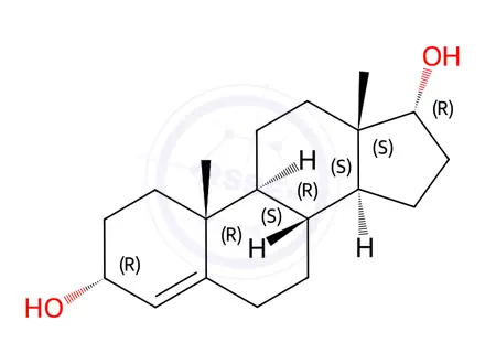 Chemical structure of Androst-4-ene-3α, 17α-diol