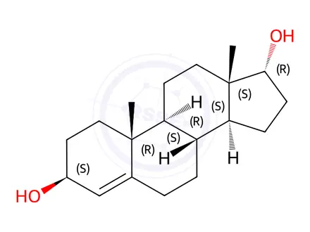 Chemical structure of Androst-4-ene-3β, 17α-diol