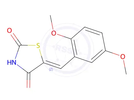 Chemical structure of (5Z)-5-(2,5-dimethoxybenzylidene)-1,3-thiazolidine-2,4-dione