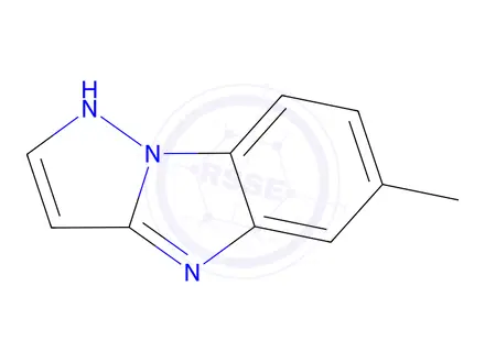 Chemical structure of 1H-Pyrazolo[1,5-a]benzimidazole,6-methyl-(9CI)
