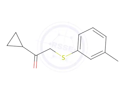 Chemical structure of 1-Cyclopropyl-2-(m-tolylthio)ethan-1-one