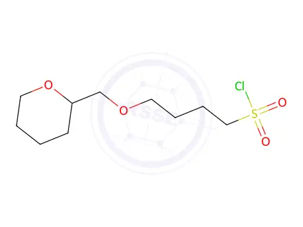Chemical structure of 4-((Tetrahydro-2h-pyran-2-yl)methoxy)butane-1-sulfonyl chloride