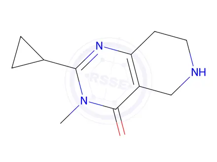 Chemical structure of 2-Cyclopropyl-3-methyl-5,6,7,8-tetrahydropyrido[4,3-d]pyrimidin-4(3H)-one