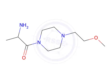 Chemical structure of 2-Amino-1-(4-(2-methoxyethyl)piperazin-1-yl)propan-1-one