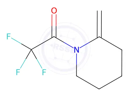 Chemical structure of Piperidine, 2-methylene-1-(trifluoroacetyl)-(9CI)