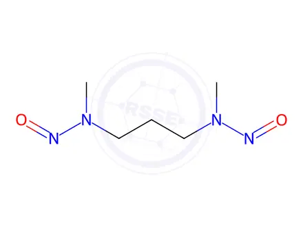 Chemical structure of Dinitrosodimethyl Propanediamine