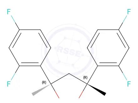 Chemical structure of (2R,4R)-rel-2,4-Bis(2’,4’-difluorophenyl)-2,4-dihydroxypentane