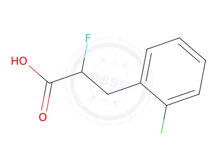 Chemical structure of 2-Chloro-α-fluorobenzenepropanoic Acid