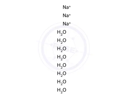 Chemical structure of D-Fructose-1,6-diphosphate trisodium salt octahydrate