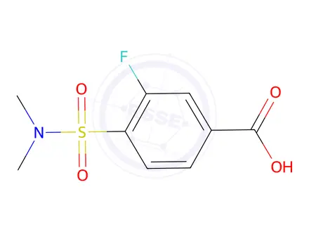 Chemical structure of 4-(N,N-dimethylsulfamoyl)-3-fluorobenzoic acid