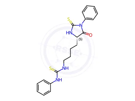 Chemical structure of Phenylthiohydantoin-(Nepsilon-phenylthiocarbamyl)-lysine