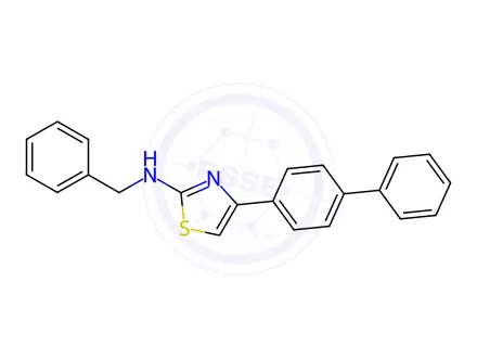 Chemical structure of N-Benzyl-4-(4-phenylphenyl)-1,3-thiazol-2-amine