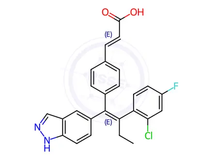 Chemical structure of Brilanestrant