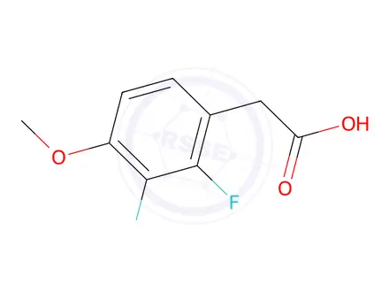 Chemical structure of 2-(2,3-Difluoro-4-methoxyphenyl)acetic Acid