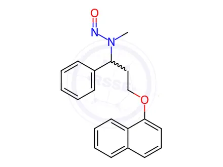 Chemical structure of N-Nitroso N-Desmethyl rac-Dapoxetine