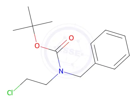 Chemical structure of tert-Butyl benzyl(2-chloroethyl)carbamate