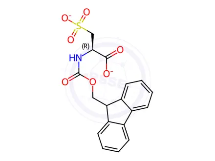 Chemical structure of Fmoc-L-cysteic acid · disodium salt