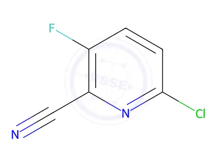 Chemical structure of 6-Chloro-3-fluoropicolinonitrile