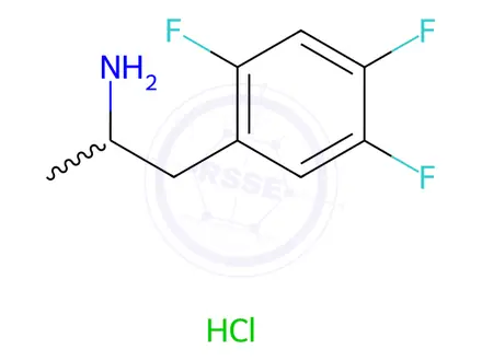 Chemical structure of 1-(2,4,5-Trifluorophenyl)propan-2-amine Hydrochloride