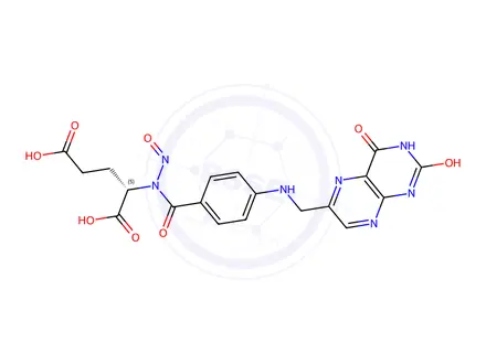 Chemical structure of N-Nitroso 2-Deamino-2-hydroxyfolic acid