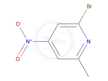 Chemical structure of 2-bromo-6-methyl-4-nitropyridine