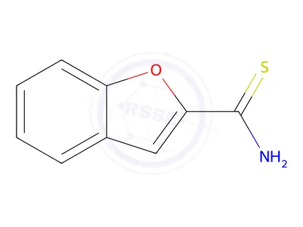 Chemical structure of 1-benzofuran-2-carbothioamide