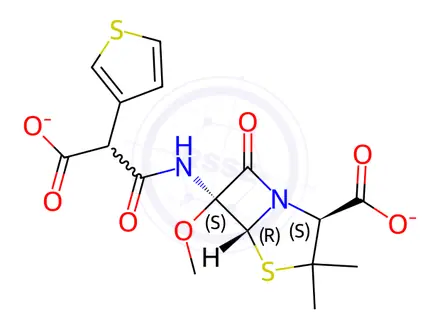 Chemical structure of Temocillin disodium