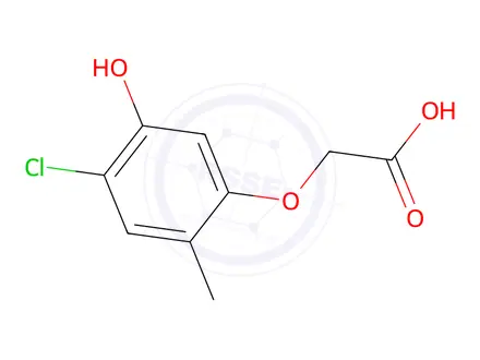 Chemical structure of 2-(4-Chloro-5-hydroxy-2-methylphenoxy)acetic acid