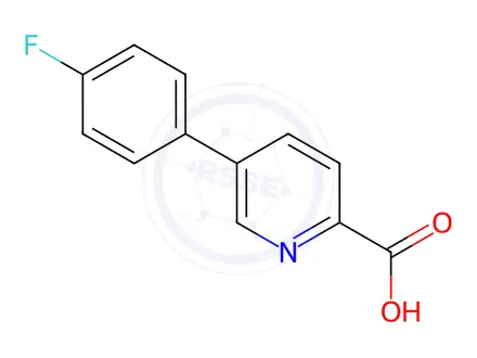 Chemical structure of 5-(4-Fluorophenyl)picolinic acid