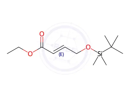 Chemical structure of (E)-4-[[(1,1-Dimethylethyl)dimethylsilyl]oxy]-2-butenoic Acid Ethyl Ester